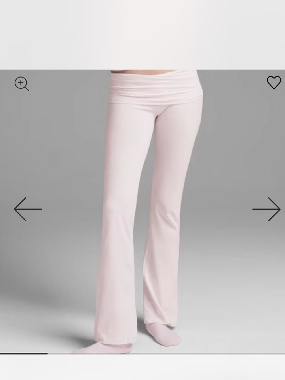 SKIMS Pale Blush Fold-Over Jersey Flare Pants